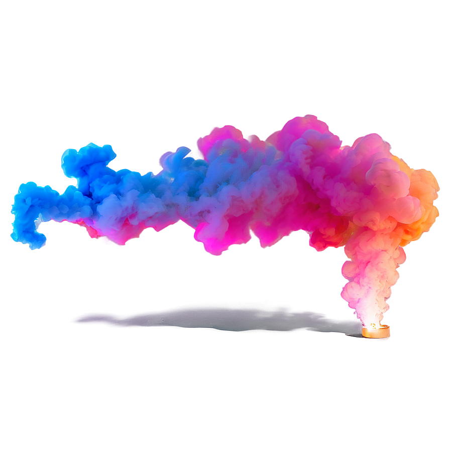 Neon Smoke Silhouette Png 06252024 PNG image