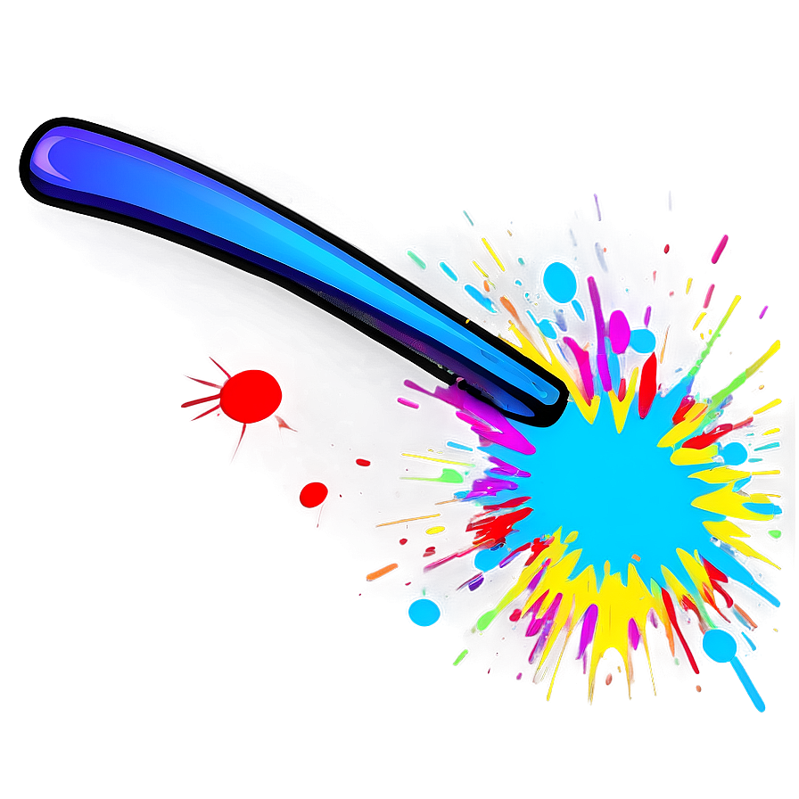 Neon Splat Png 06122024 PNG image