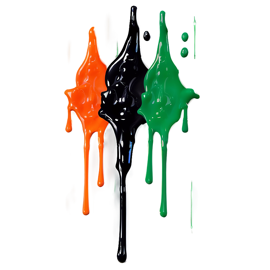 Neon Spray Paint Drip Png 06282024 PNG image