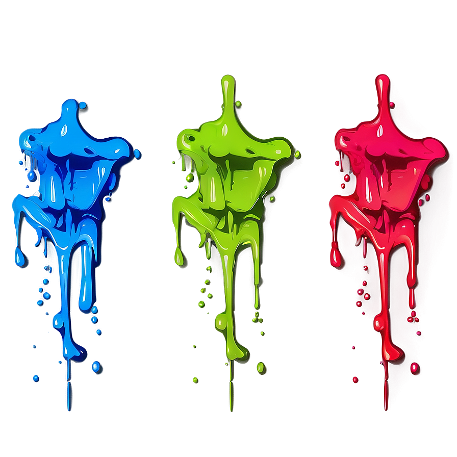 Neon Spray Paint Drip Png Frd39 PNG image