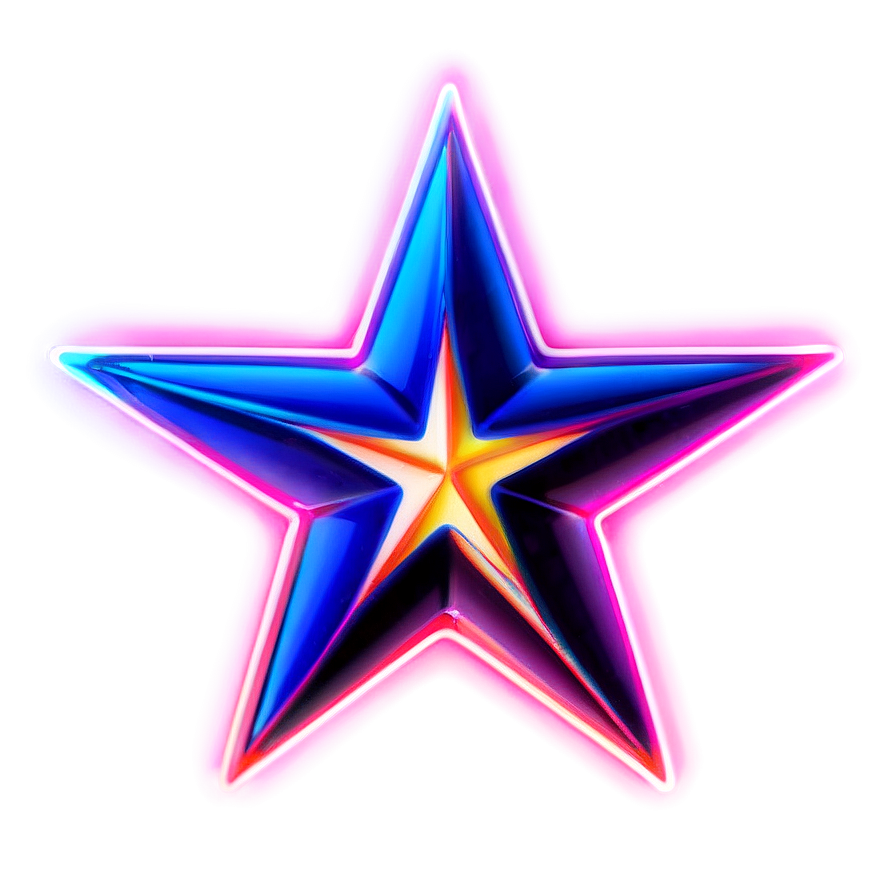 Neon Star Clipart Png 83 PNG image