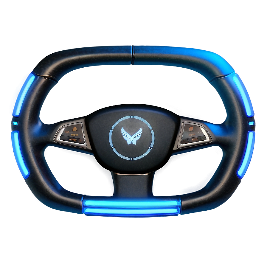 Neon Steering Wheel Concept Png Ljr46 PNG image