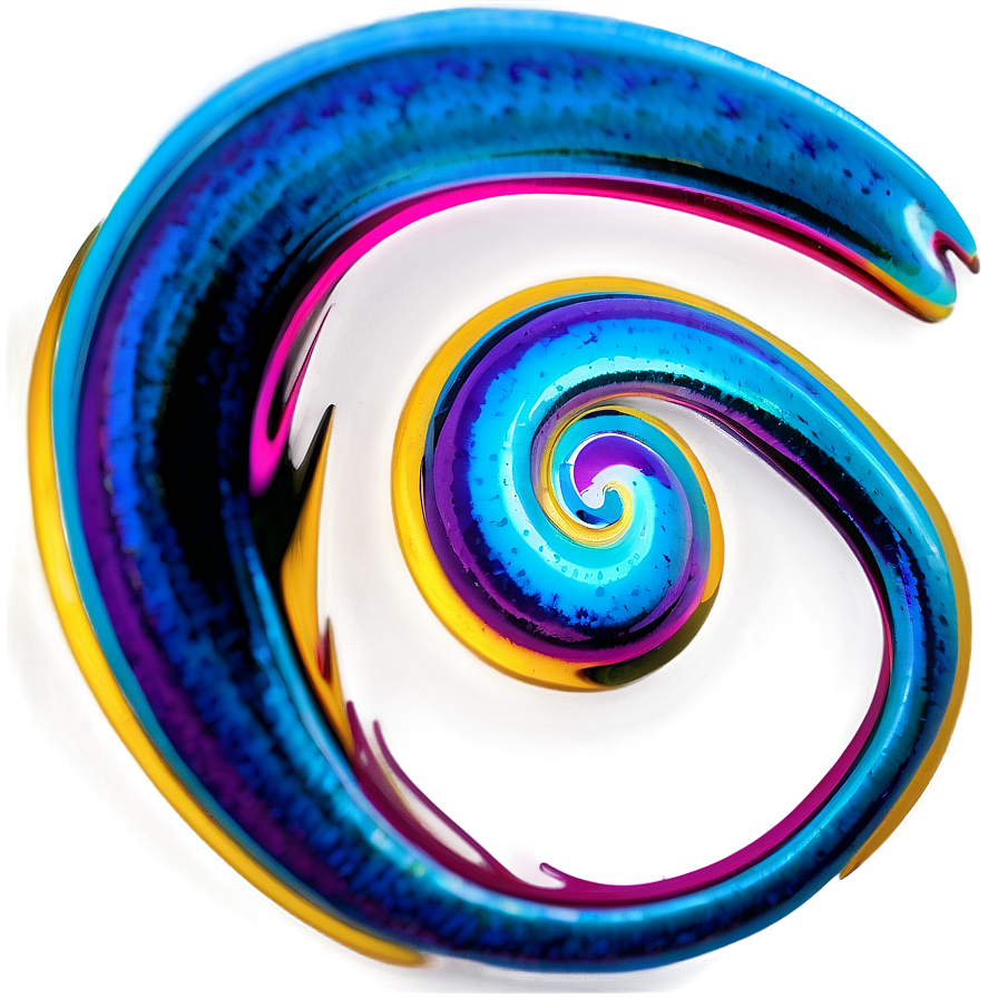 Neon Swirl Png 05242024 PNG image