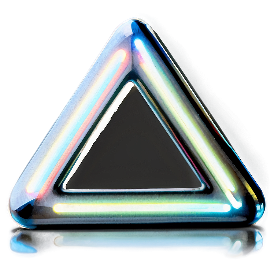 Neon Triangle Light Png 05042024 PNG image