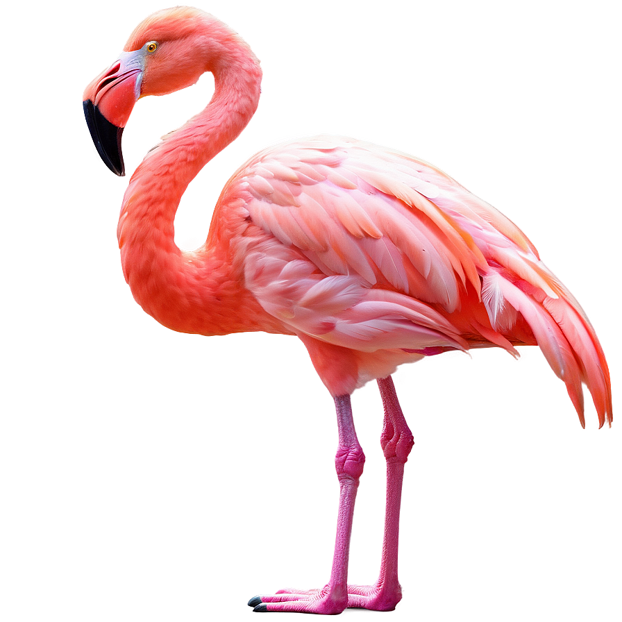 Neon Tropical Flamingo Png Edy PNG image