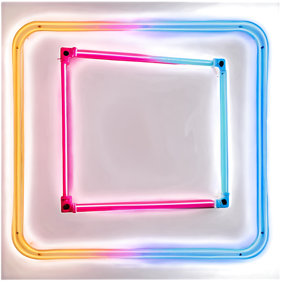 Neon Video Frame Glow Png 06262024 PNG image