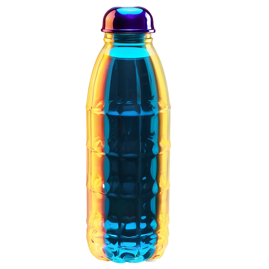 Neon Water Bottle Png 05042024 PNG image