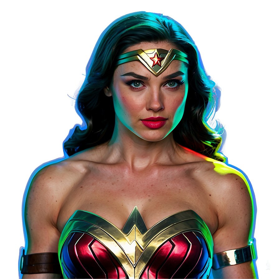 Neon Wonder Woman Logo Png Ucb PNG image