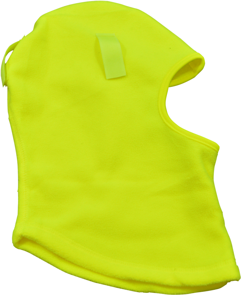 Neon Yellow Balaclava Ski Mask PNG image