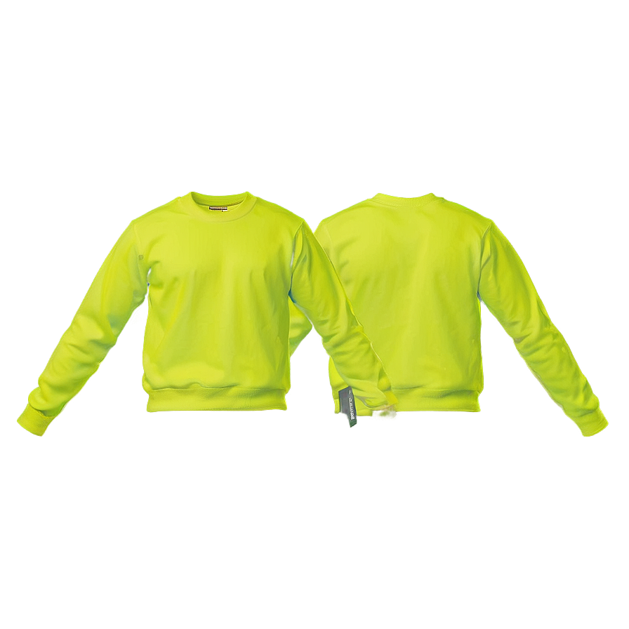 Neon Yellow Blank Shirt Png Fpa PNG image