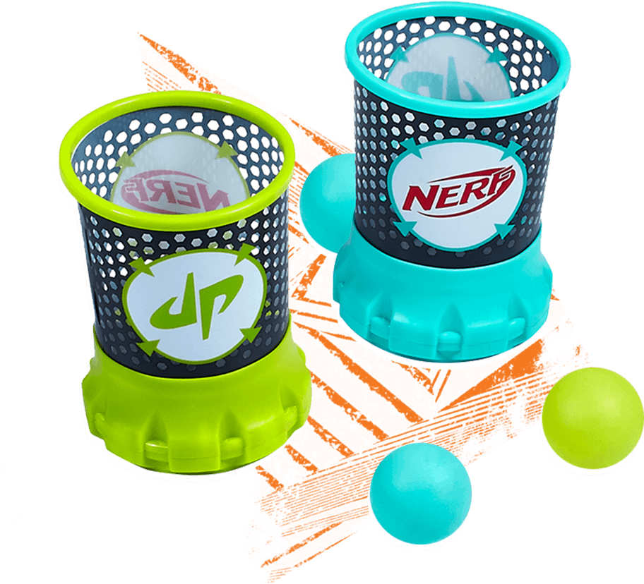 Nerf Dude Perfect Mini Basketball Hoops PNG image