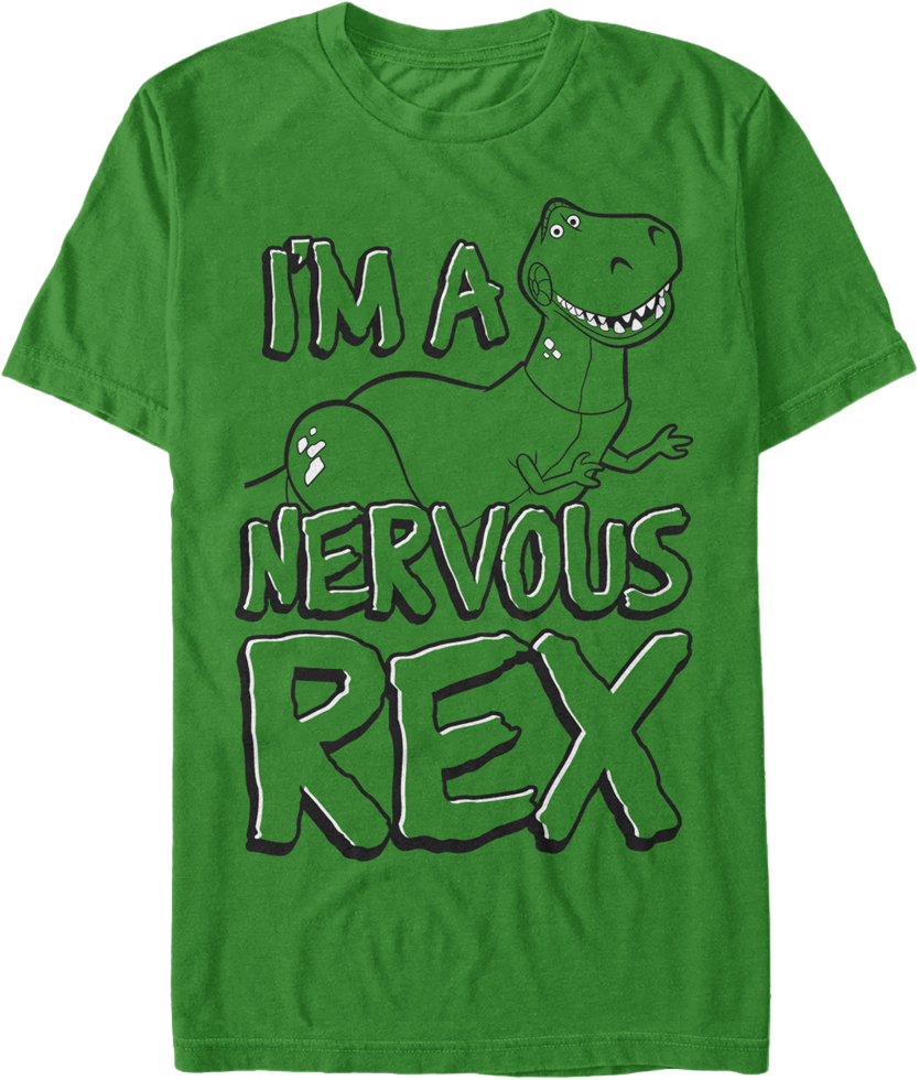 Nervous Rex T Shirt Design PNG image
