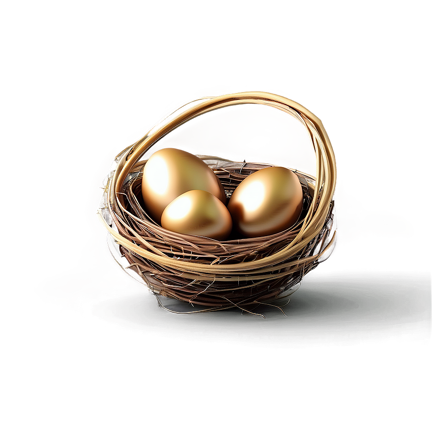 Nest With Golden Eggs Png 05252024 PNG image