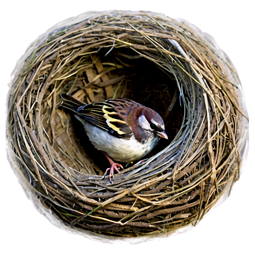 Nest With Sparrow Png 95 PNG image