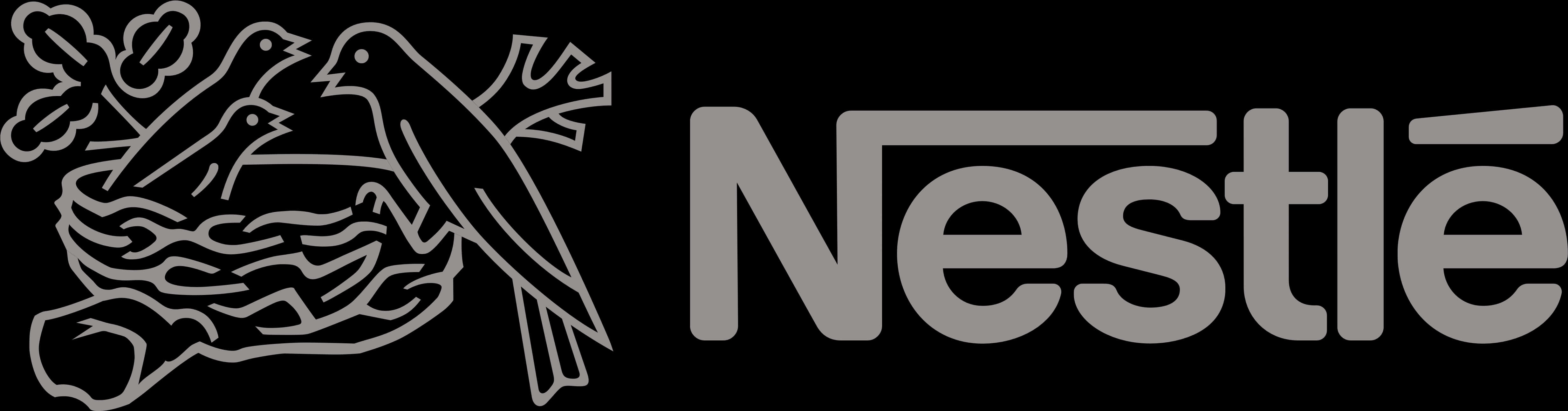 Nestle Logo Blackand White PNG image