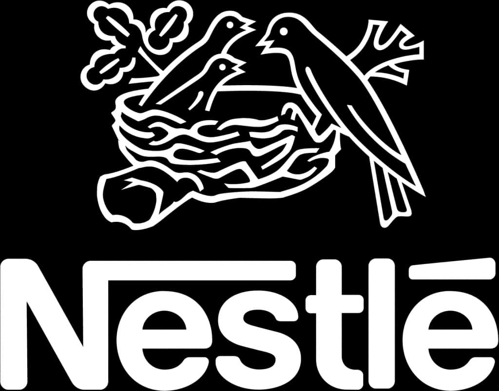 Nestle Logo Blackand White PNG image