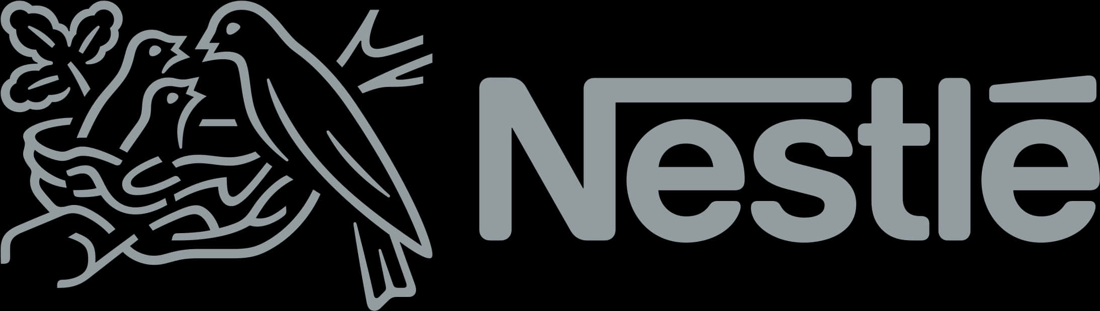 Nestle Logo Blackand White PNG image