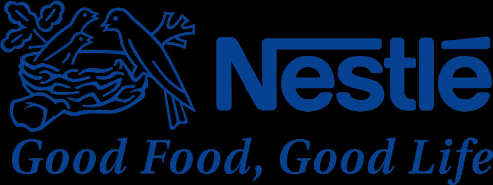 Nestle Logo Blue Background PNG image