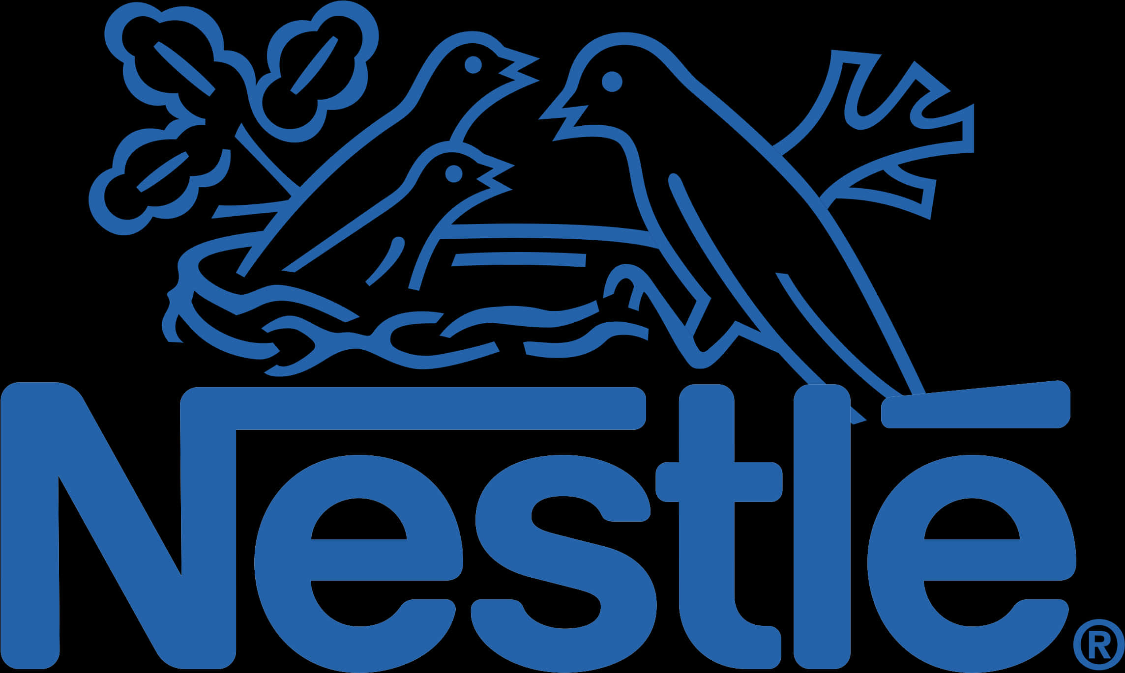 Nestle Logo Blue Birds PNG image