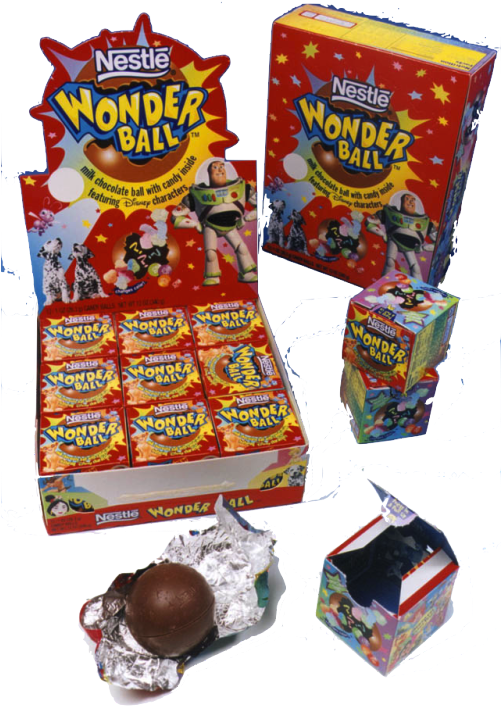 Nestle Wonder Ball90s Chocolate Surprise PNG image