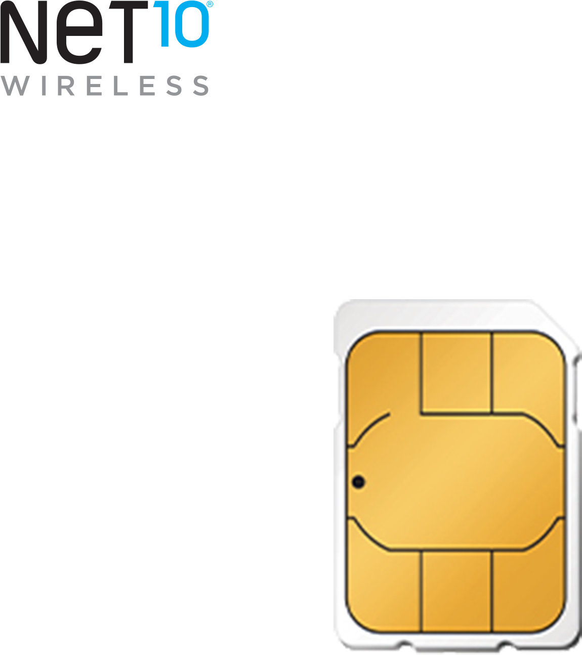 Net10 Wireless S I M Card PNG image