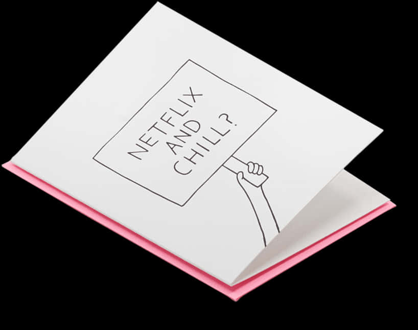 Netflixand Chill Pop Up Card PNG image
