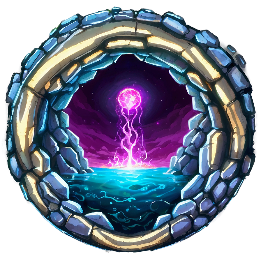 Nether Portal By The Sea Png Dcc40 PNG image