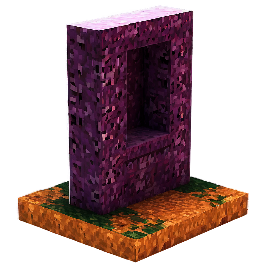 Nether Portal In Minecraft World Png Fqx23 PNG image