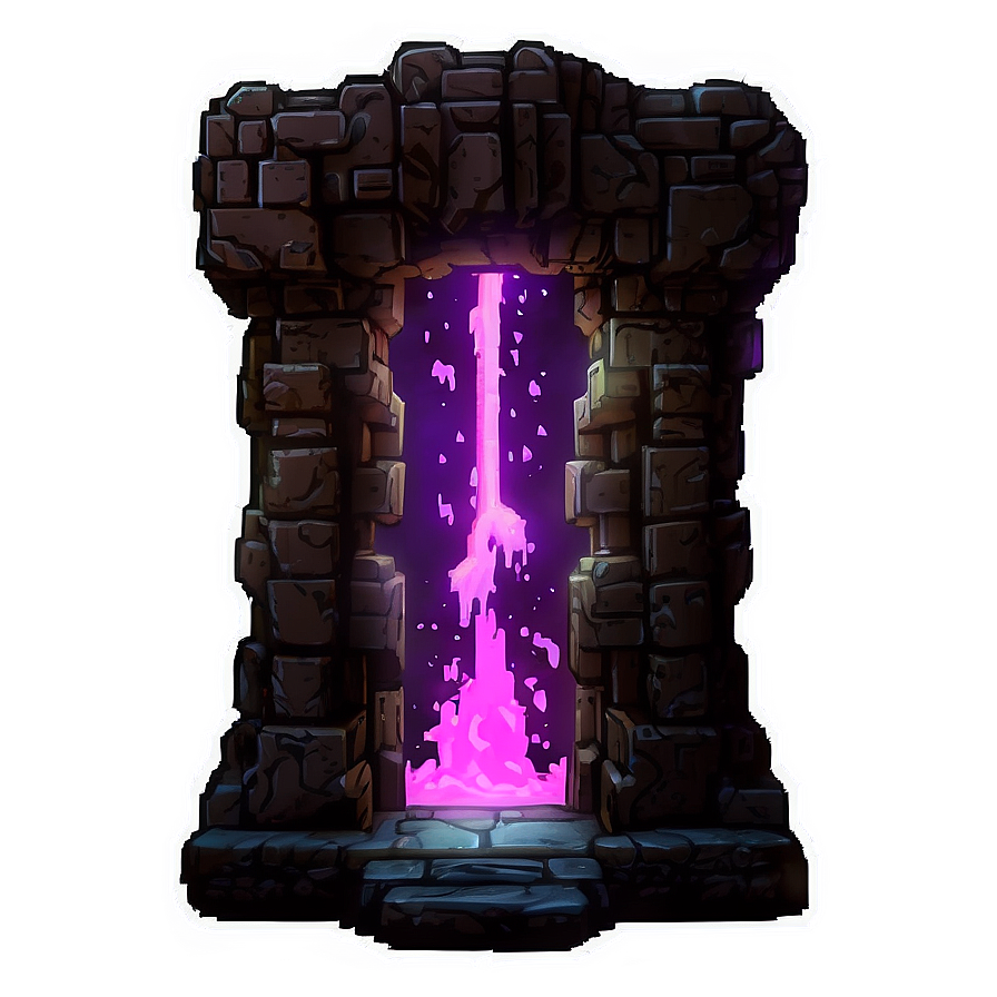 Nether Portal On A Mountain Png 78 PNG image