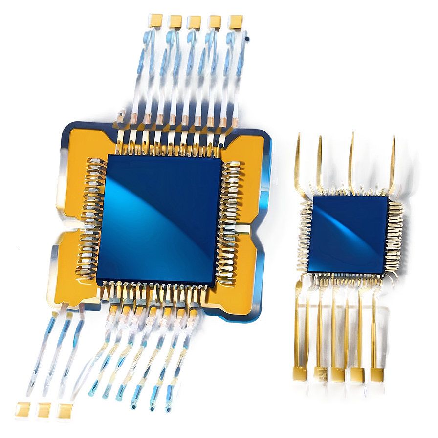 Networking Microchip Graphic Png 06282024 PNG image