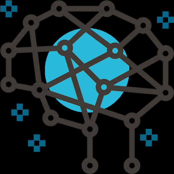 Neural Network Concept Graphic PNG image