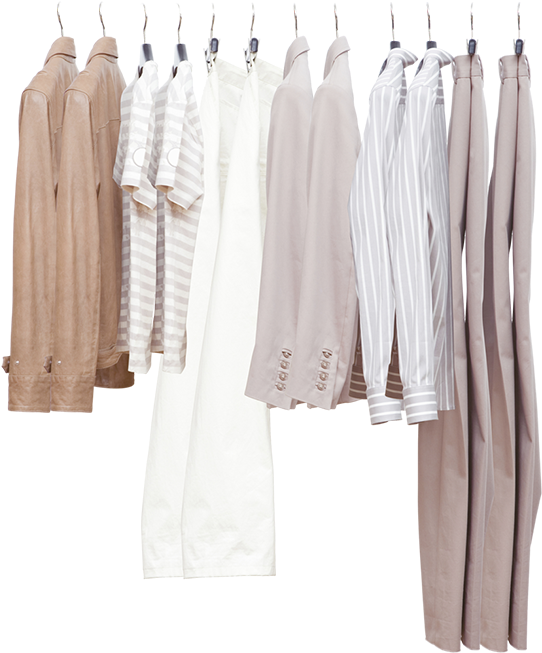 Neutral Toned Clothing Collection PNG image