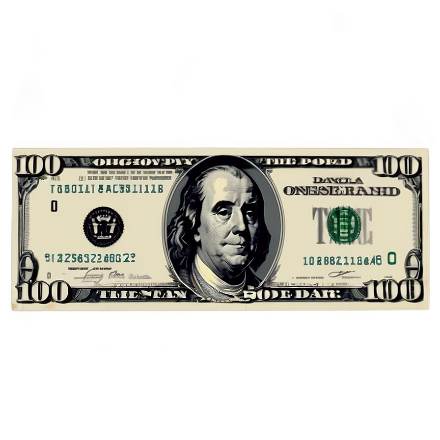 New 100 Dollar Bill Layout Png Jyn56 PNG image