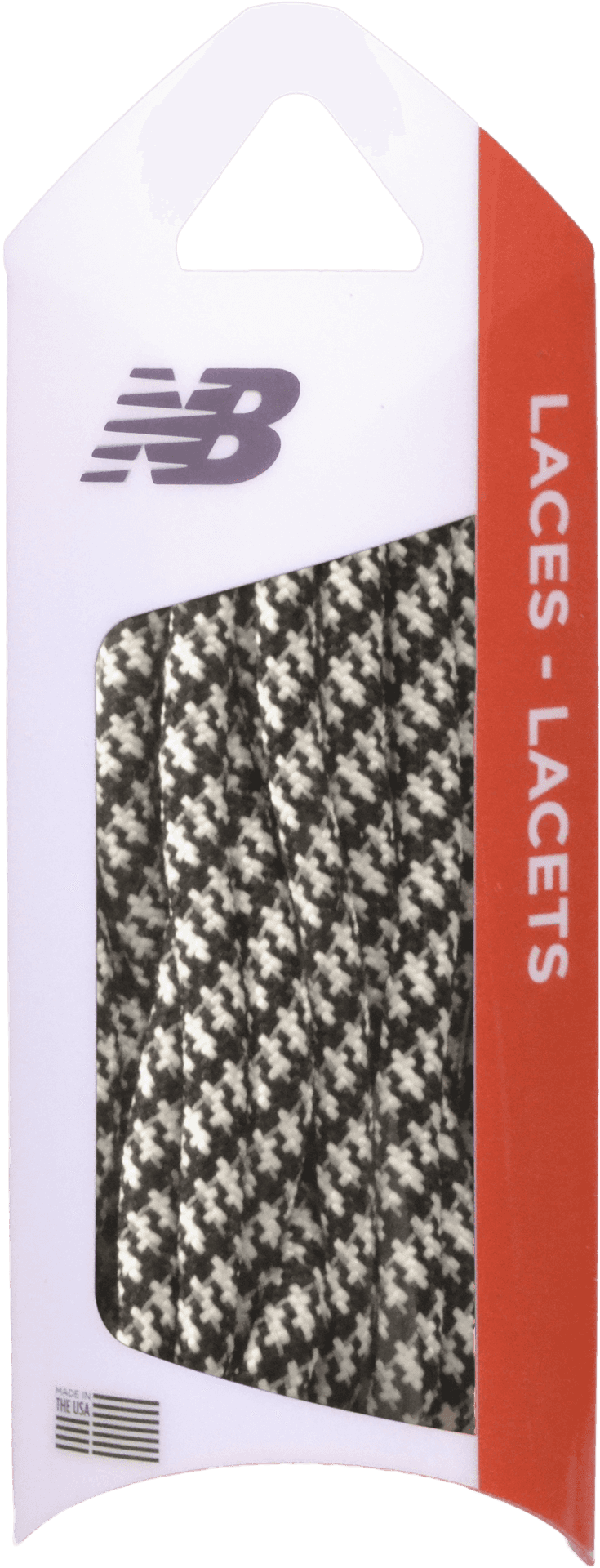 New Balance Black White Shoelaces Packaging PNG image