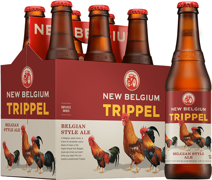 New Belgium Trippel Beer Pack PNG image