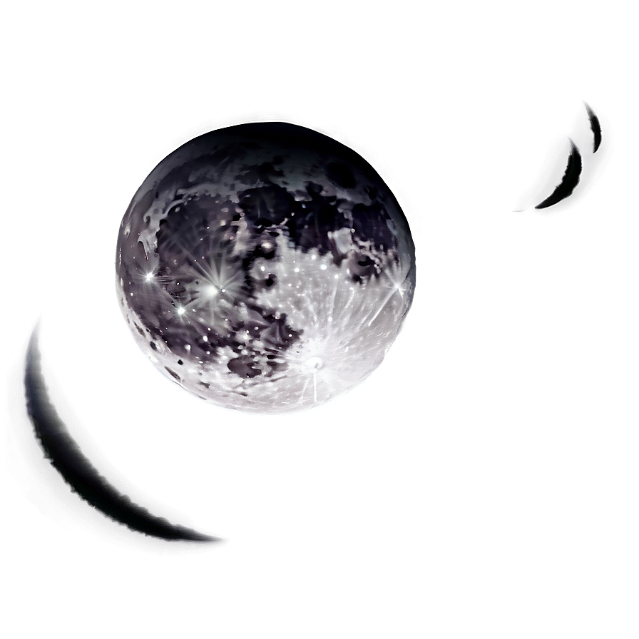 New Moon In Dark Sky Png 12 PNG image