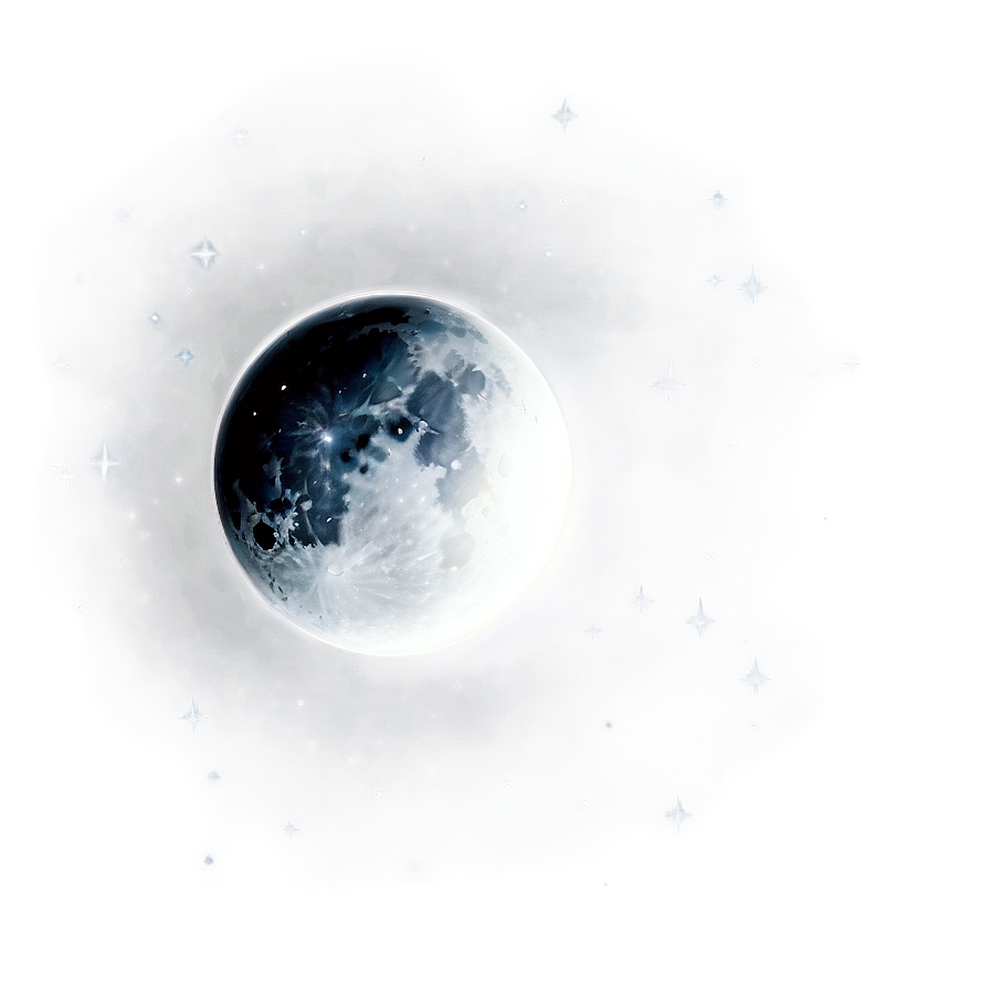 New Moon In Space Png 1 PNG image