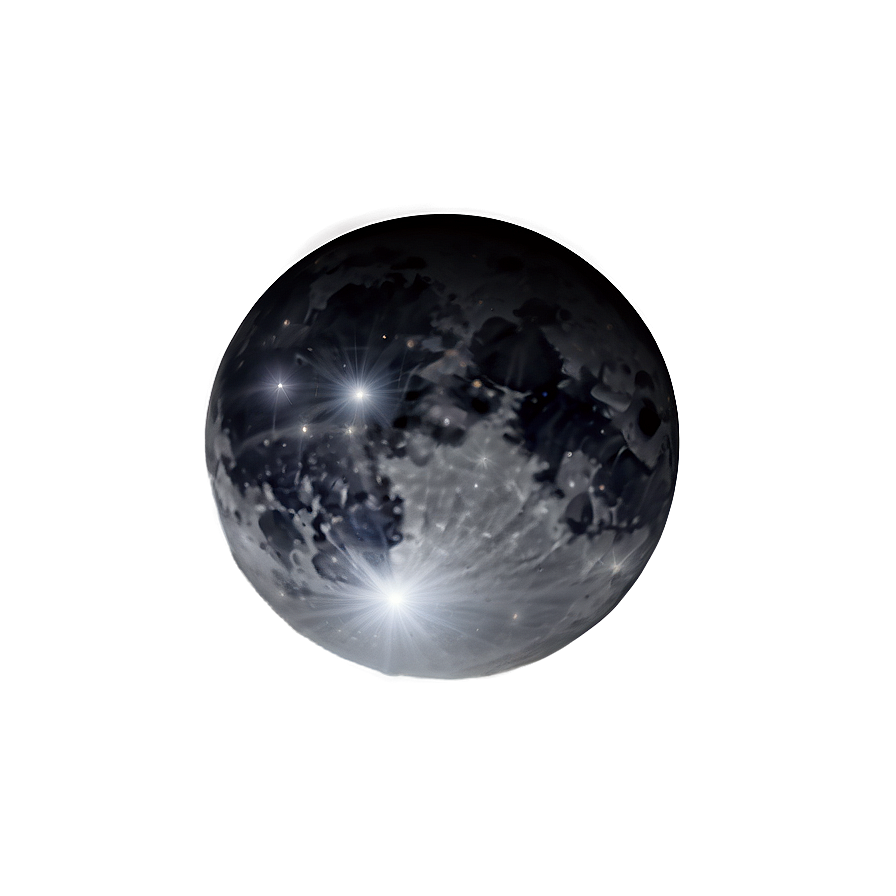 New Moon In Starry Sky Png Ori11 PNG image