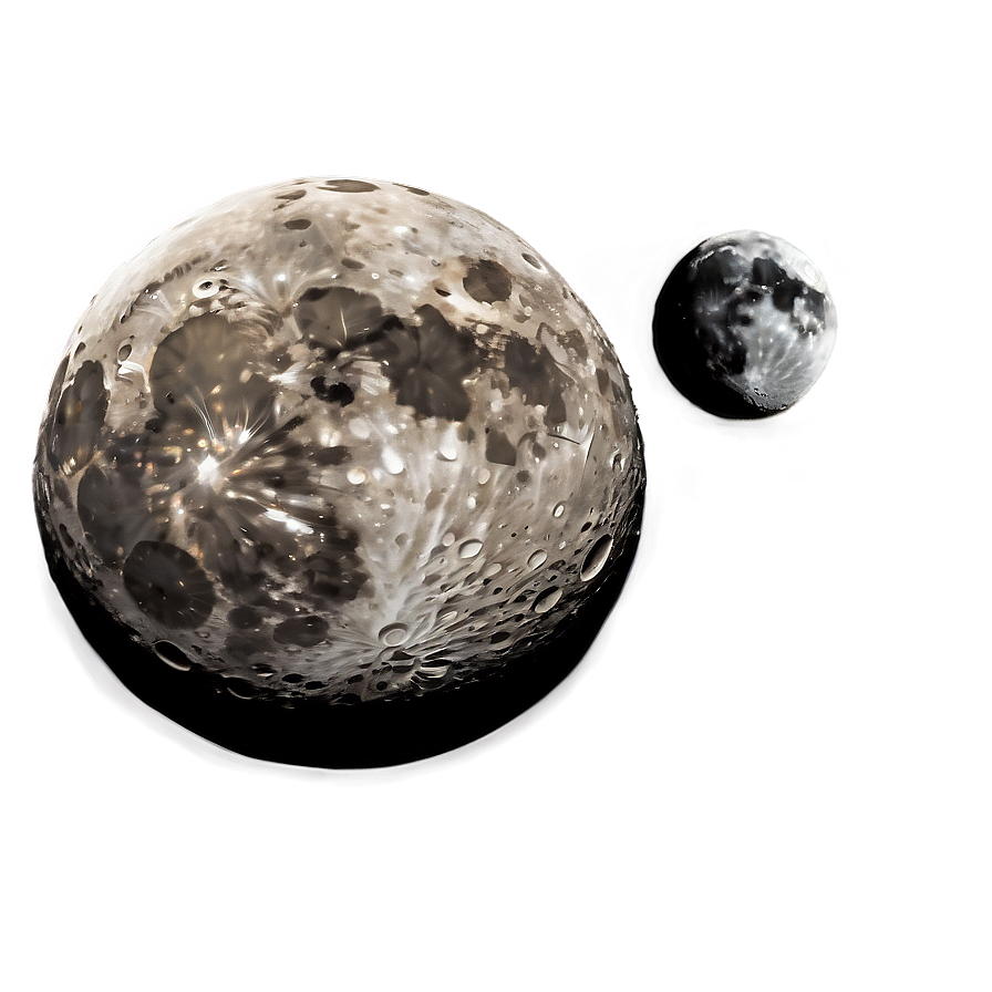 New Moon With Craters Png 67 PNG image