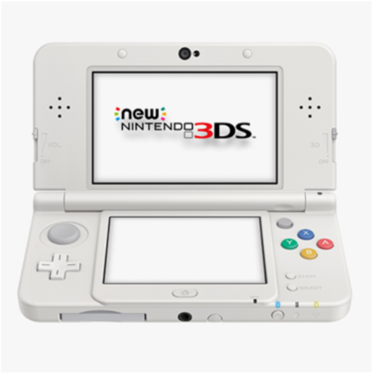 New Nintendo3 D S White Open PNG image