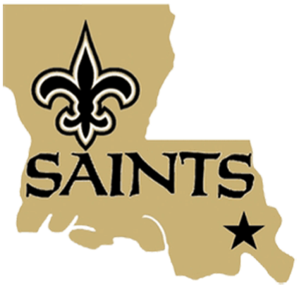 New Orleans Saints State Logo PNG image
