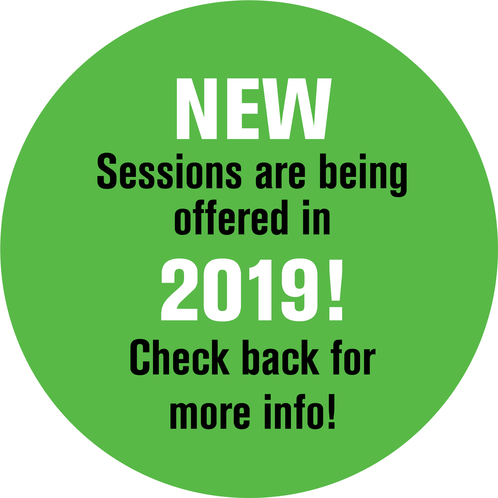 New Sessions Announcement2019 PNG image