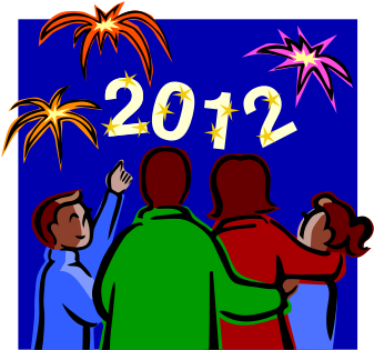 New Year Celebration2012 Fireworks PNG image