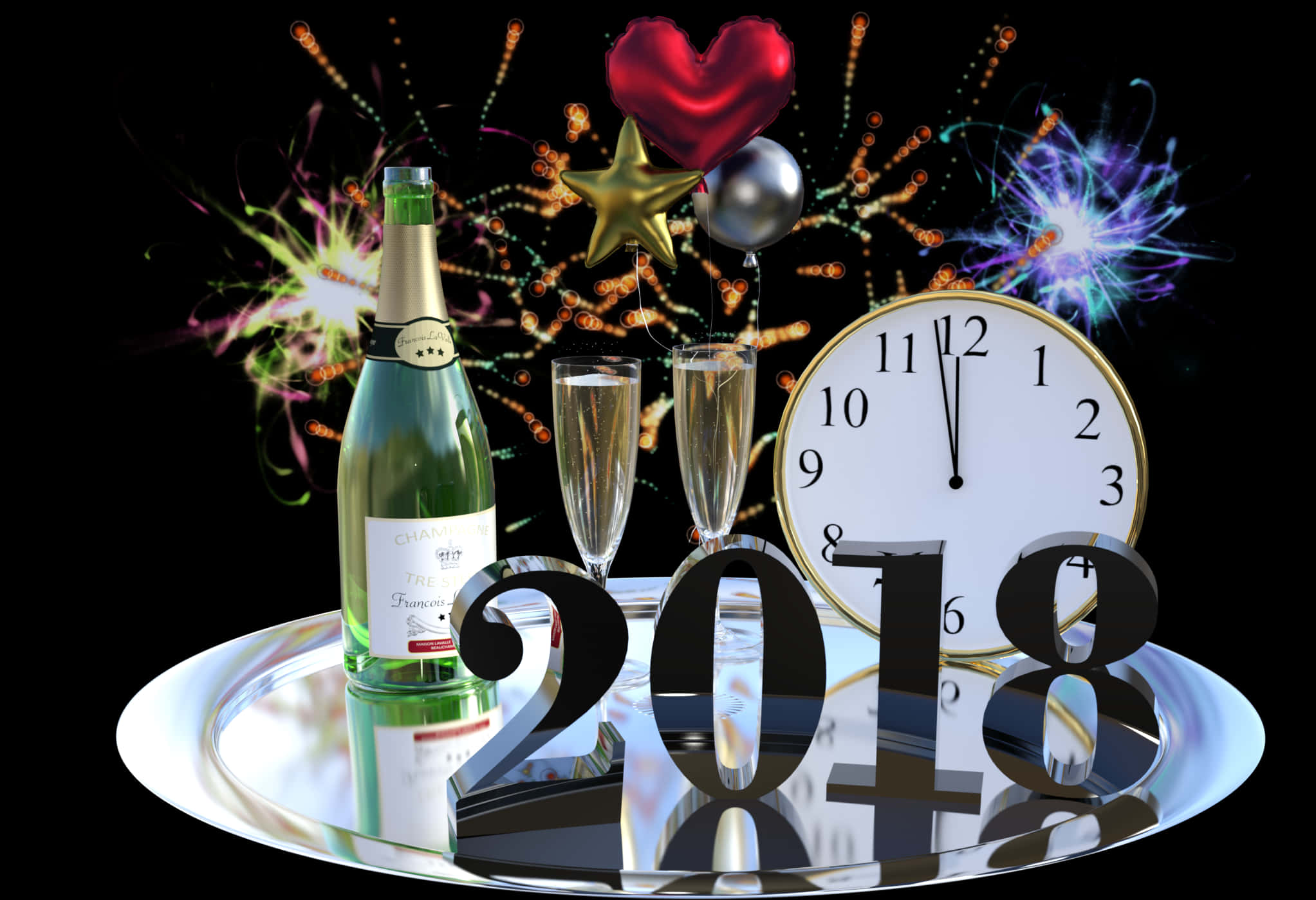 New Year Celebration2018 PNG image