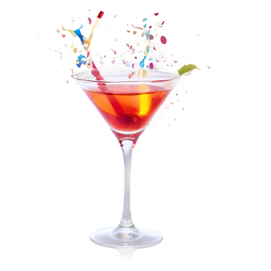 New Year Cocktails Png 06132024 PNG image