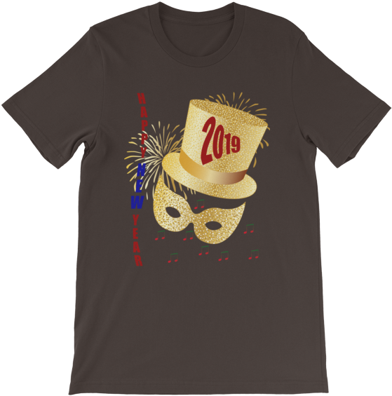 New Year2019 Celebration T Shirt Design PNG image
