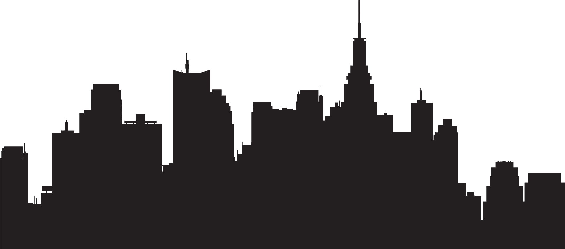 New_ York_ City_ Silhouette_ Skyline PNG image