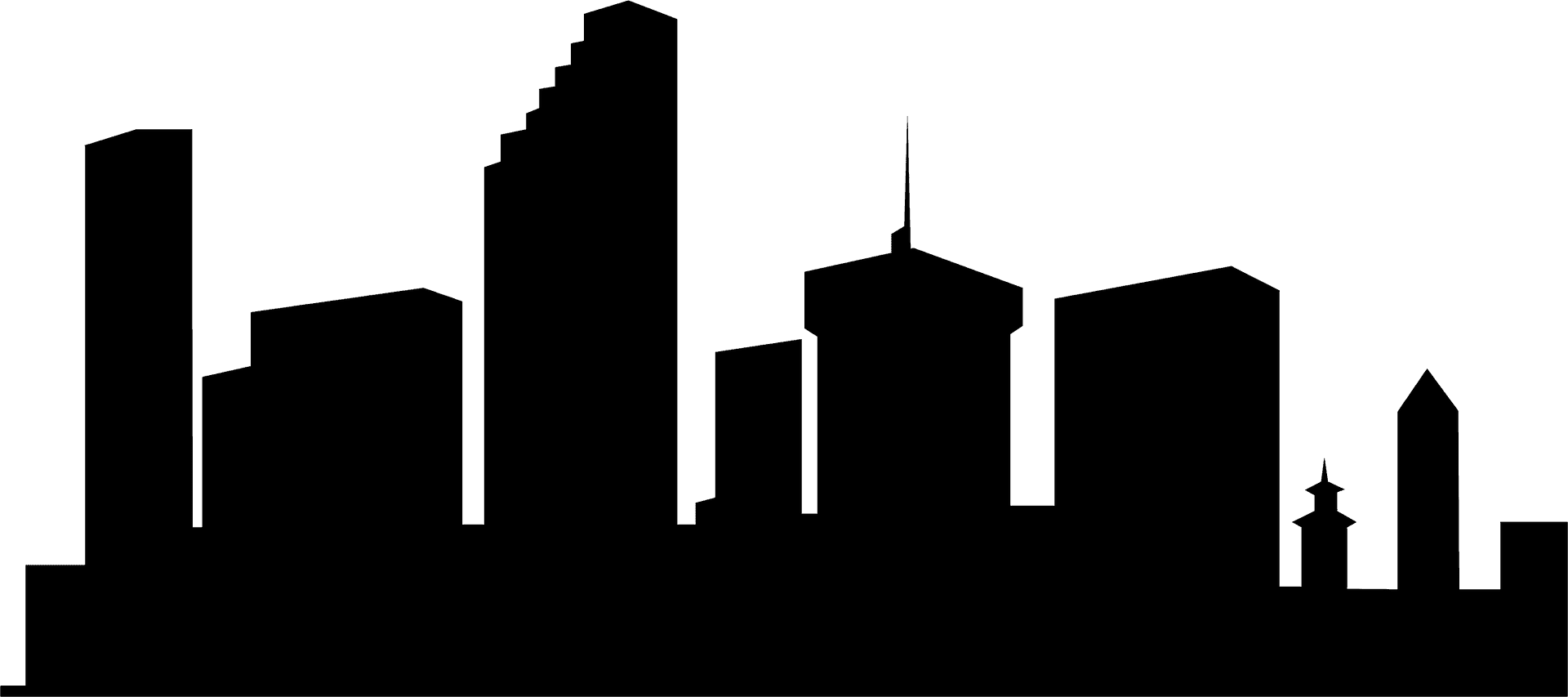 New_ York_ City_ Skyline_ Silhouette PNG image