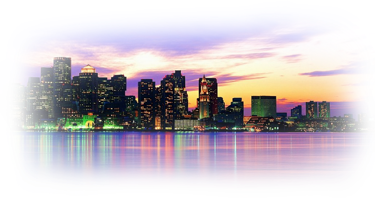 New York City Skyline Twilight Reflection PNG image