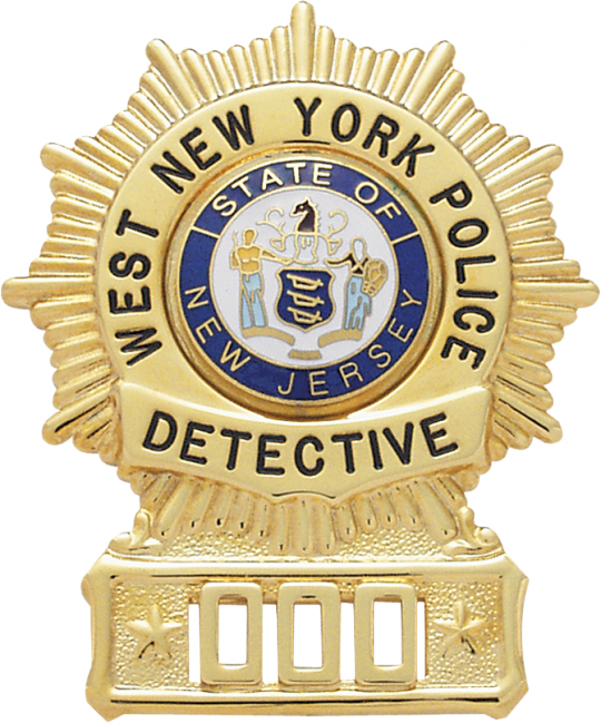 New York New Jersey Police Detective Badge PNG image